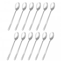 Feedtrie 12 pcs Premium Stainless Steel Spoon – High-Quality and Durable – Classic Design with Smooth Polished Surface – Easy to Clean and Dishwasher Safe – Ideal for Everyday Dining, Cooking, and Serving