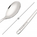 Feedtrie 12 pcs Premium Stainless Steel Spoon – High-Quality and Durable – Classic Design with Smooth Polished Surface – Easy to Clean and Dishwasher Safe – Ideal for Everyday Dining, Cooking, and Serving