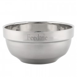 Feedtrie Stainless Steel Bowl – Premium Food-Safe Bowl for Cooking, Serving, and Storage – Durable, Easy to Clean with Smooth Surface – Ideal for Salads, Soups, Snacks, and Meal Prep