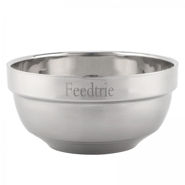 Feedtrie Stainless Steel Bowl – Premium Food-Safe Bowl for Cooking, Serving, and Storage – Durable, Easy to Clean with Smooth Surface – Ideal for Salads, Soups, Snacks, and Meal Prep