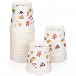 Feedtrie 25pcs Paper Cups Disposable Coffee Cups Paper Drinking Cups All Purpose Disposable Paper Cups Hot Cups or Home Everyday Use Stores Cafes Office