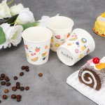 Feedtrie 25pcs Paper Cups Disposable Coffee Cups Paper Drinking Cups All Purpose Disposable Paper Cups Hot Cups or Home Everyday Use Stores Cafes Office