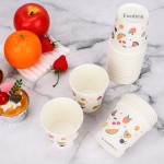 Feedtrie 25pcs Paper Cups Disposable Coffee Cups Paper Drinking Cups All Purpose Disposable Paper Cups Hot Cups or Home Everyday Use Stores Cafes Office