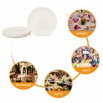 Feedtrie 20pcs Paper Plates Disposable Plates Microwave-Safe Heavy Duty Disposable Plates Soak-Proof Everyday Paper Plates Decorative Craft Paper Plates For Everyday Breakfast Lunch Dinner Meals