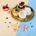 Feedtrie Disposable Cupcake Baking Cups Cupcake Liners Food-Grade Paper Baking Cups, Oven Safe Up to 425°F, Perfect for Muffins, Snacks, and Parties